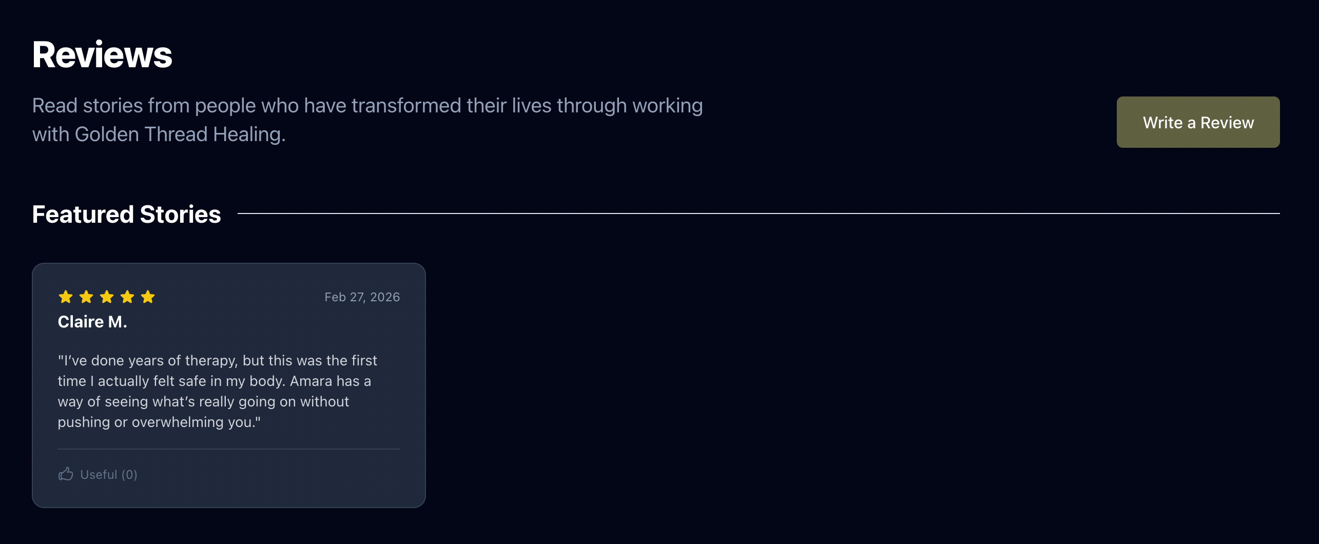 Reviews & Testimonials