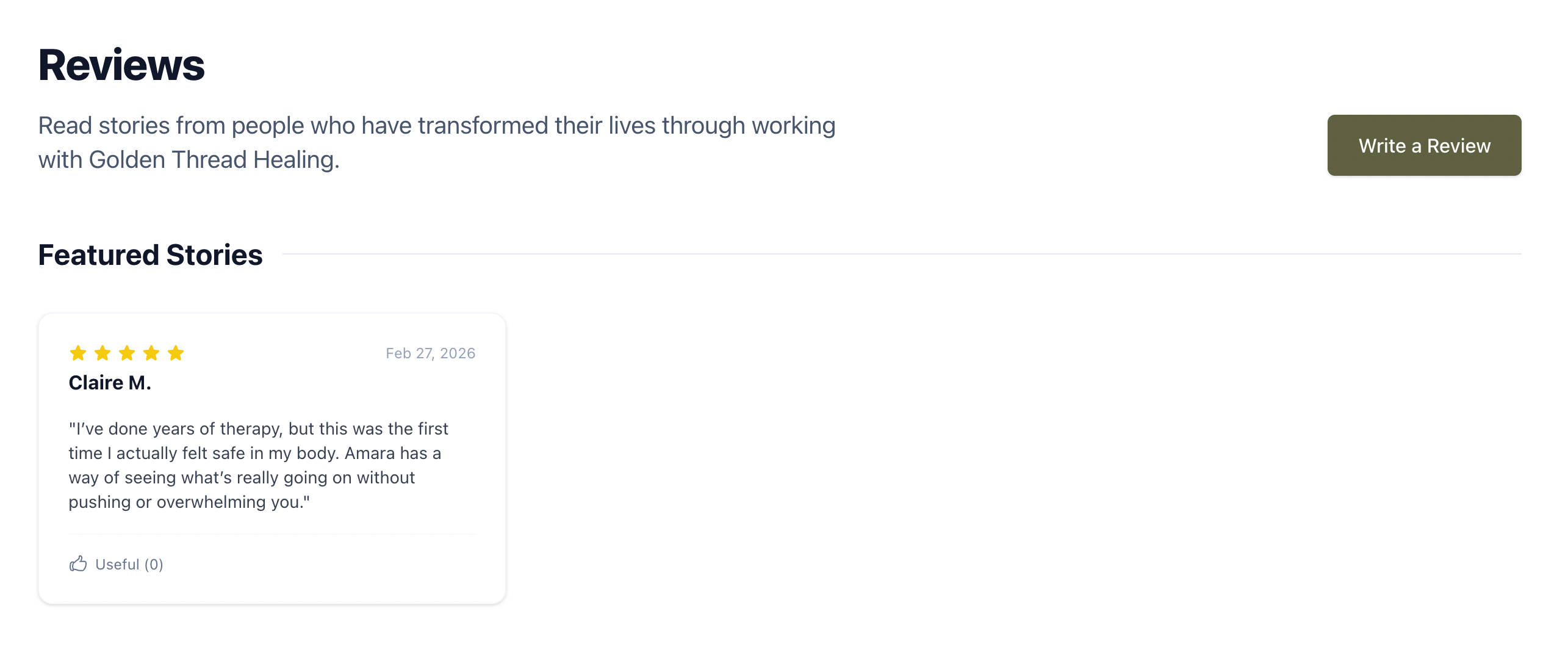 Reviews & Testimonials